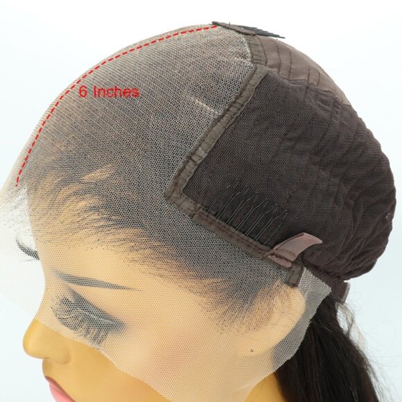 Invisible HD 13x6 Lace Frontal Wig,  Kinky Straight, 100% Human Hair - Picture 4 of 16